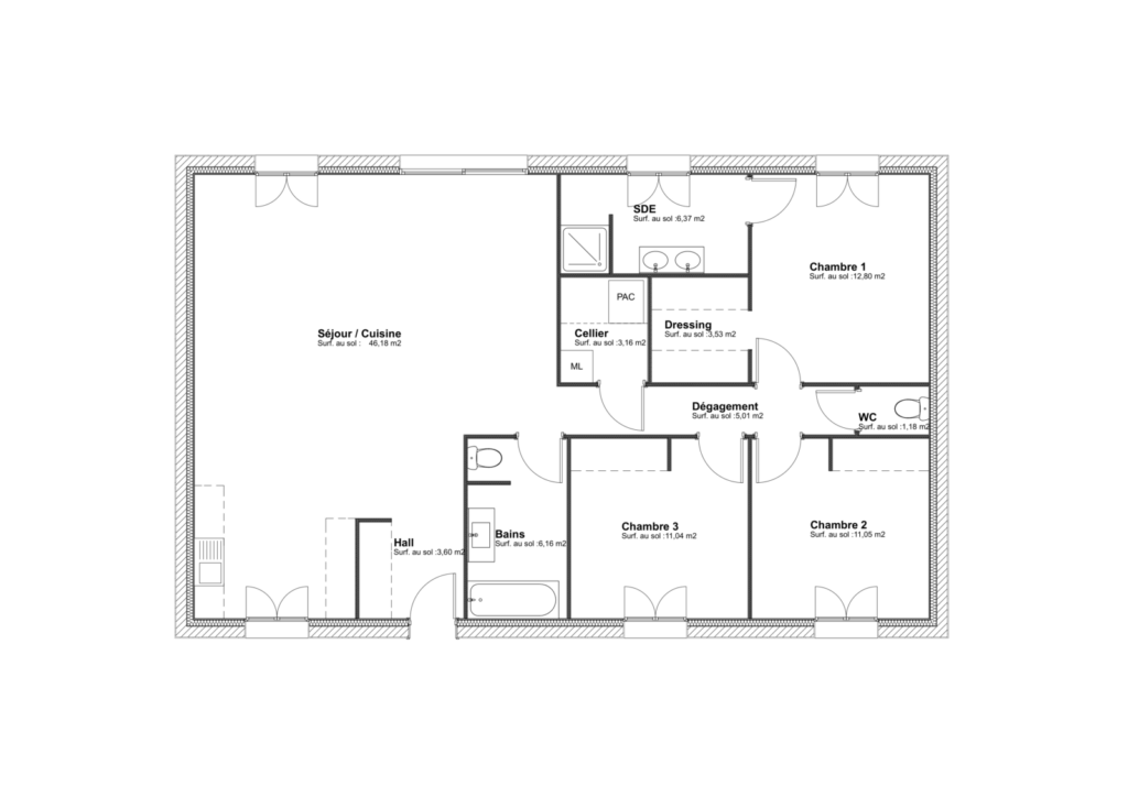 Modèle Alouette - 110 m²