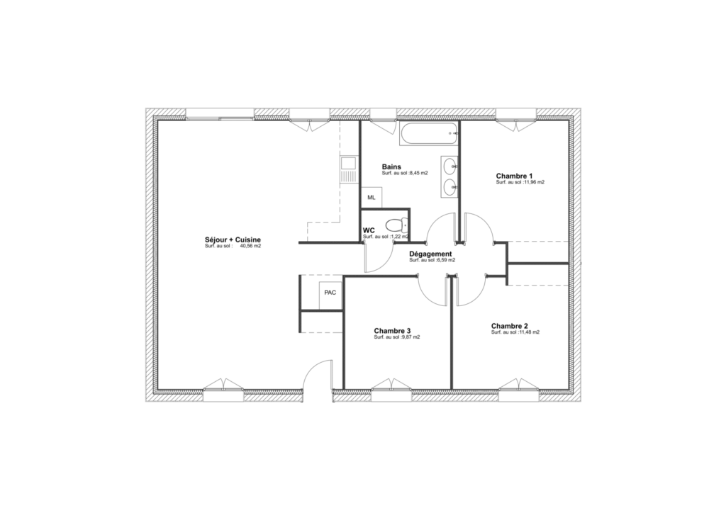 Modèle Alouette - 90 m²