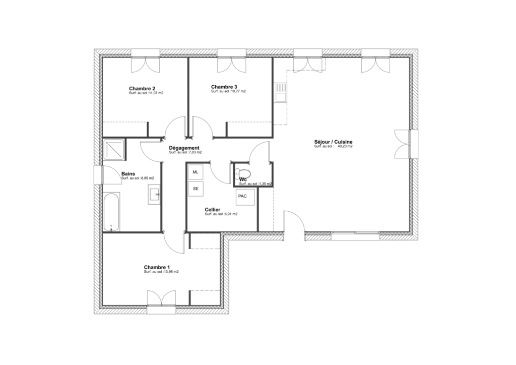 Modèle Sitelle - 100 m²