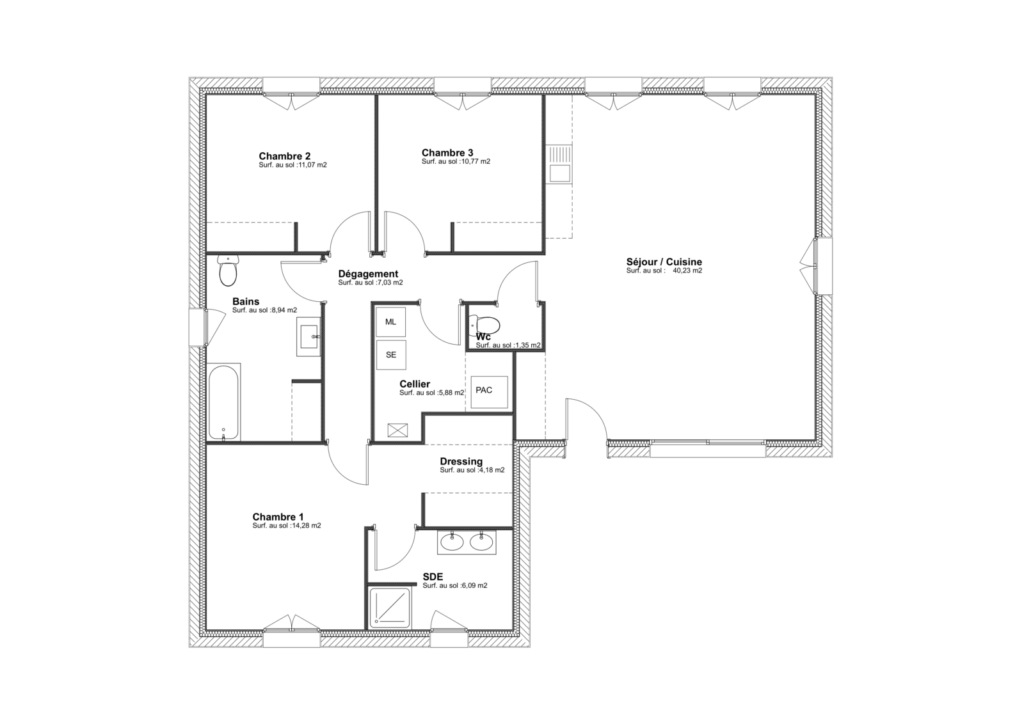 Modèle Sitelle - 109 m²