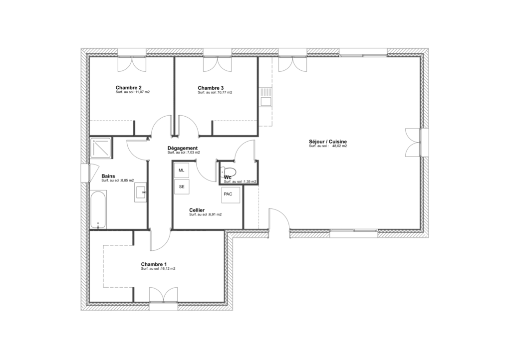 Modèle Sitelle - 110 m²