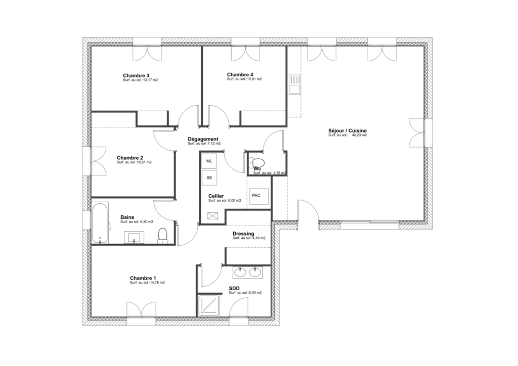 Modèle Sitelle - 120 m²