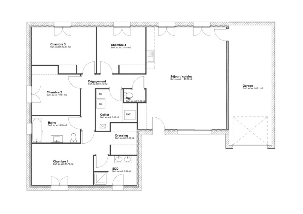 Modèle Sitelle - 120 m²