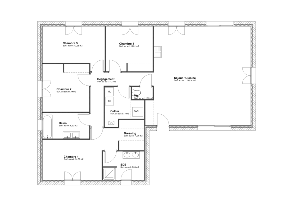 Modèle Sitelle - 130 m²