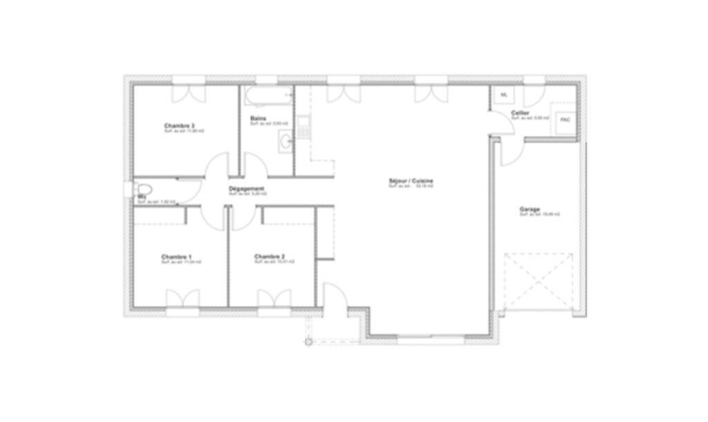 Modèle Fauvette - 105 m²