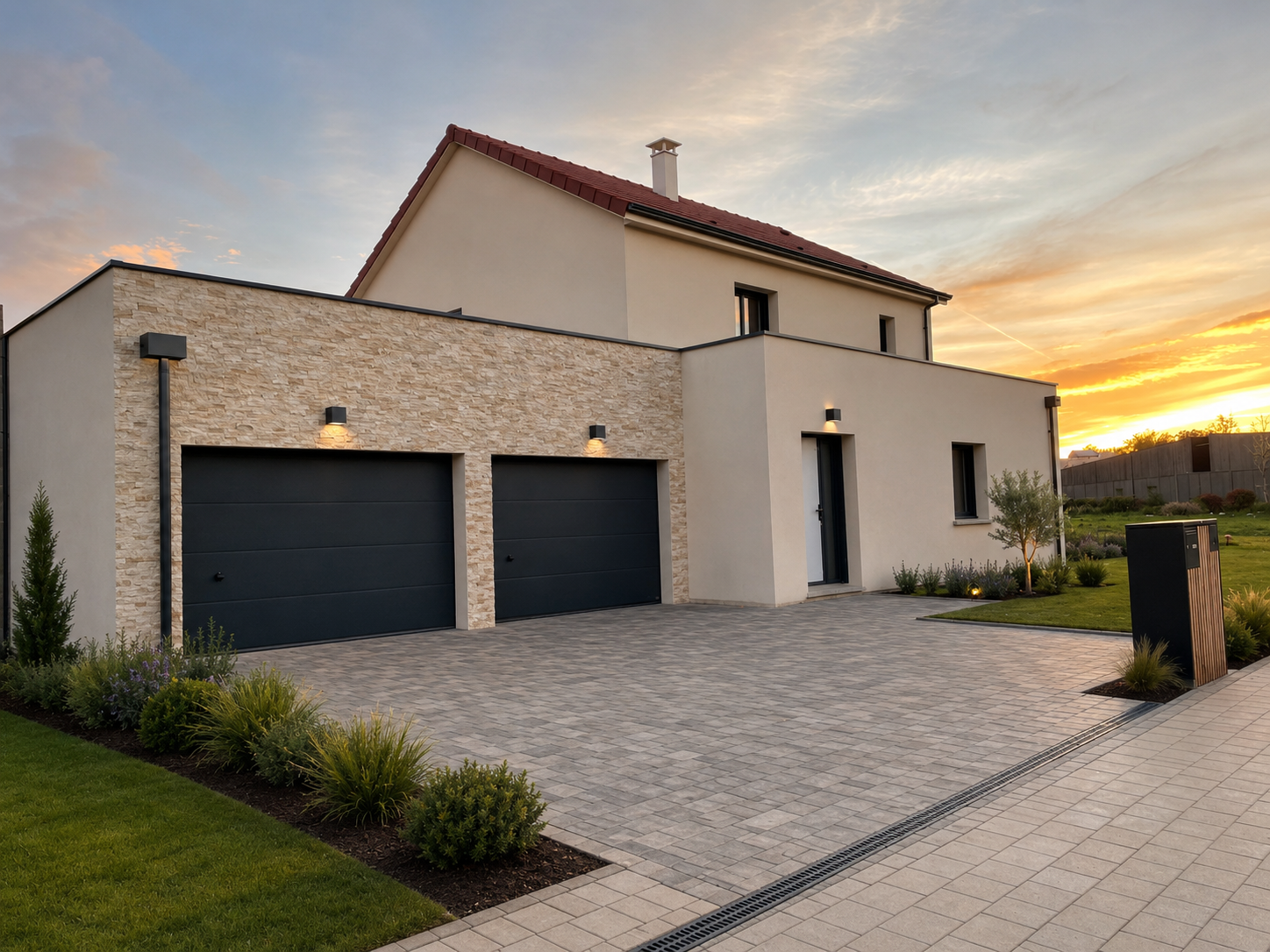 Maison à étage avec toiture terrasse de 145 m²